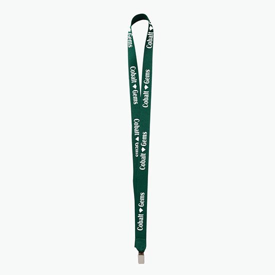 Plan Ahead & Save 3/4 Polyester Lanyard w/Non-Swivel Bulldog Clip