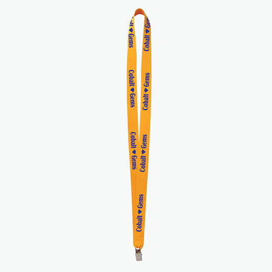 Plan Ahead & Save 3/4 Polyester Lanyard w/Non-Swivel Bulldog Clip