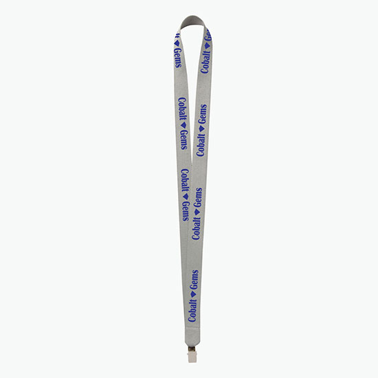 Plan Ahead & Save 3/4 Polyester Lanyard w/Non-Swivel Bulldog Clip