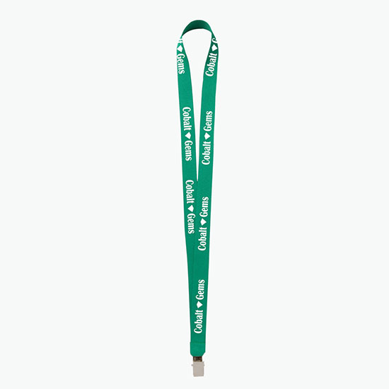 Plan Ahead & Save 3/4 Polyester Lanyard w/Non-Swivel Bulldog Clip