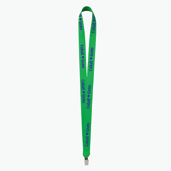 Plan Ahead & Save 3/4 Polyester Lanyard w/Non-Swivel Bulldog Clip
