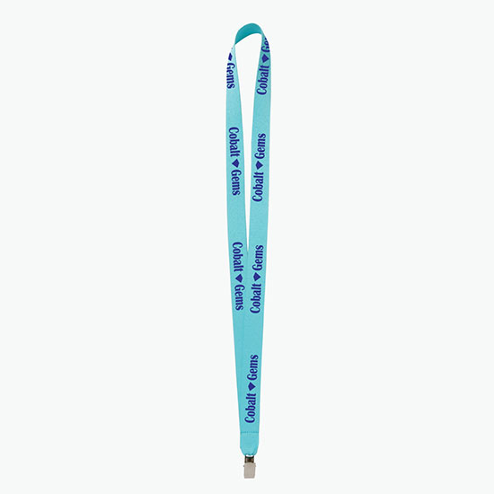 Plan Ahead & Save 3/4 Polyester Lanyard w/Non-Swivel Bulldog Clip