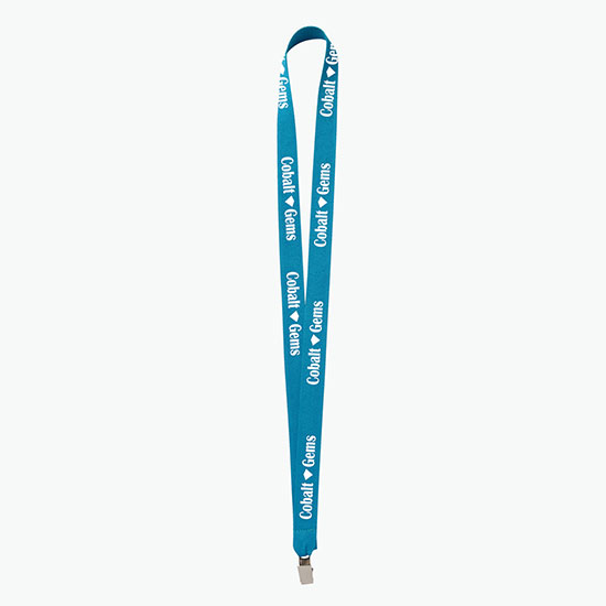 Plan Ahead & Save 3/4 Polyester Lanyard w/Non-Swivel Bulldog Clip