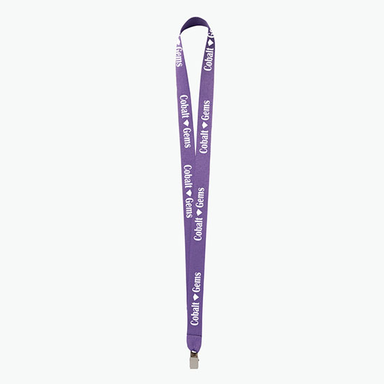 Plan Ahead & Save 3/4 Polyester Lanyard w/Non-Swivel Bulldog Clip