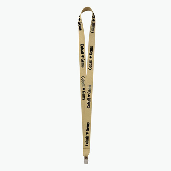 Plan Ahead & Save 3/4 Polyester Lanyard w/Non-Swivel Bulldog Clip