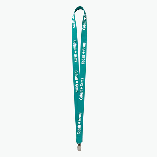 Plan Ahead & Save 3/4 Polyester Lanyard w/Non-Swivel Bulldog Clip