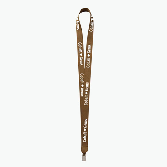 Plan Ahead & Save 3/4 Polyester Lanyard w/Non-Swivel Bulldog Clip