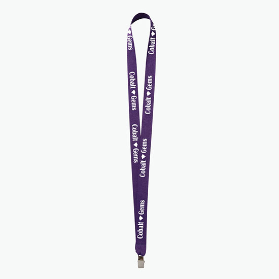 Plan Ahead & Save 3/4 Polyester Lanyard w/Non-Swivel Bulldog Clip