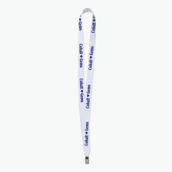 Plan Ahead & Save 3/4 Polyester Lanyard w/Non-Swivel Bulldog Clip