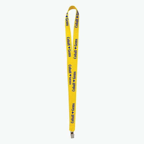 Plan Ahead & Save 3/4 Polyester Lanyard w/Non-Swivel Bulldog Clip