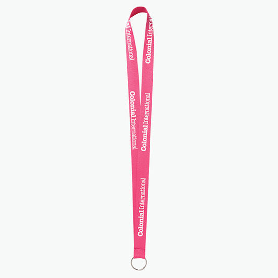 Plan Ahead & Save 3/4 Polyester Lanyard w/Key Ring