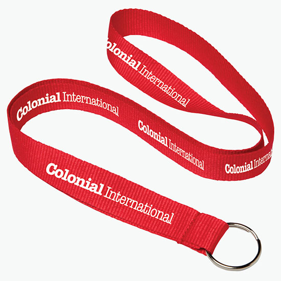 Plan Ahead & Save 3/4 Polyester Lanyard w/Key Ring