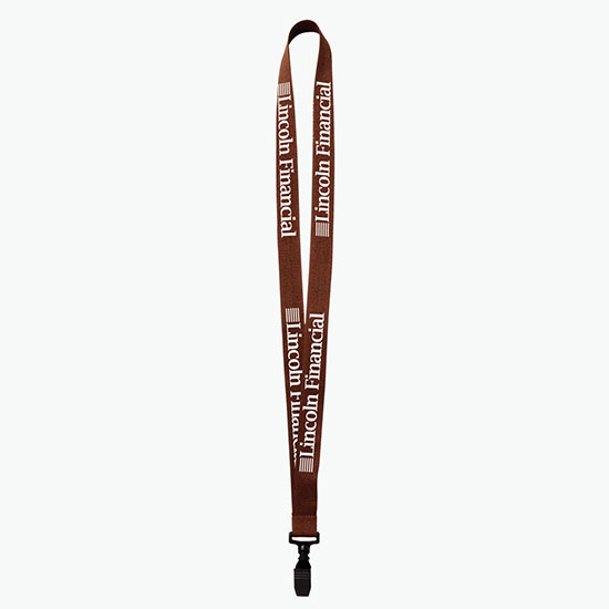 Plan Ahead & Save 3/4 Polyester Lanyard w/Plastic Bulldog Clip