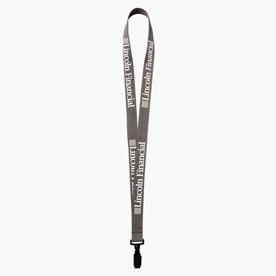 Plan Ahead & Save 3/4 Polyester Lanyard w/Plastic Bulldog Clip