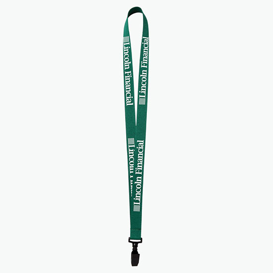 Plan Ahead & Save 3/4 Polyester Lanyard w/Plastic Bulldog Clip