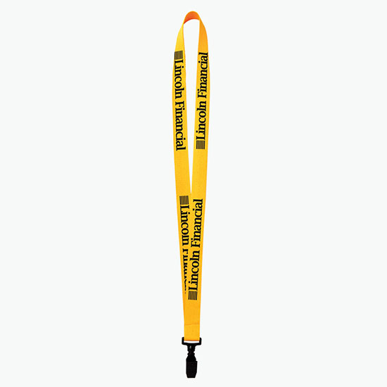 Plan Ahead & Save 3/4 Polyester Lanyard w/Plastic Bulldog Clip