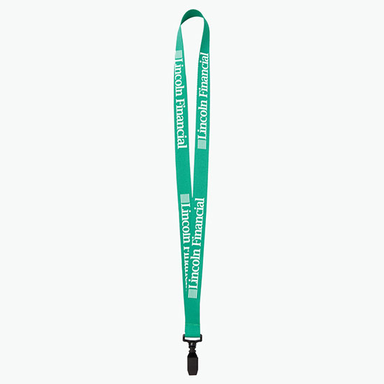 Plan Ahead & Save 3/4 Polyester Lanyard w/Plastic Bulldog Clip