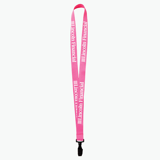 Plan Ahead & Save 3/4 Polyester Lanyard w/Plastic Bulldog Clip
