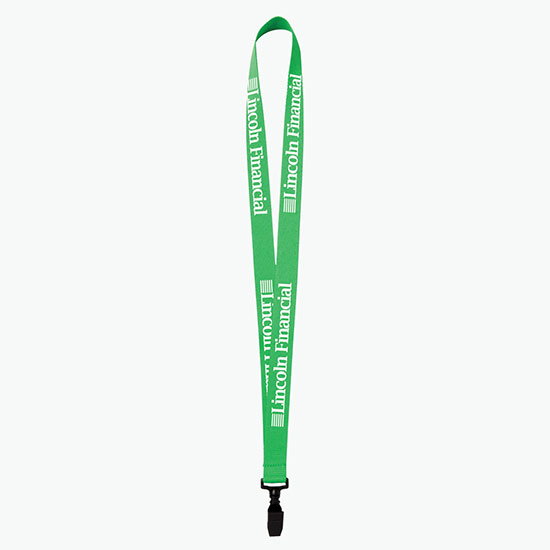 Plan Ahead & Save 3/4 Polyester Lanyard w/Plastic Bulldog Clip