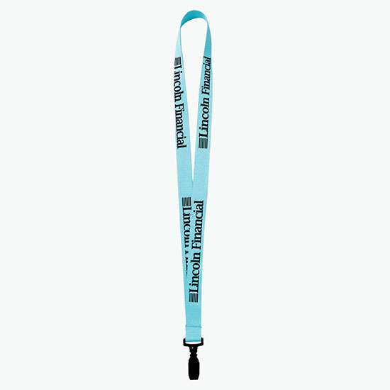 Plan Ahead & Save 3/4 Polyester Lanyard w/Plastic Bulldog Clip