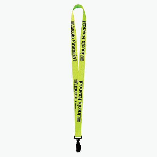 Plan Ahead & Save 3/4 Polyester Lanyard w/Plastic Bulldog Clip