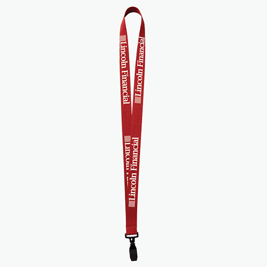 Plan Ahead & Save 3/4 Polyester Lanyard w/Plastic Bulldog Clip