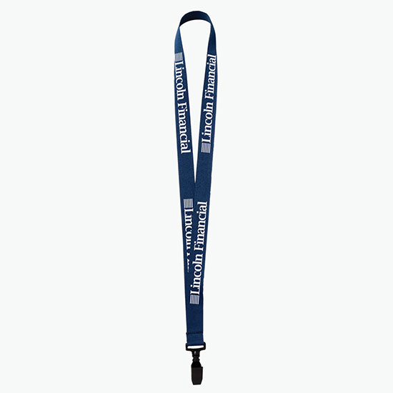 Plan Ahead & Save 3/4 Polyester Lanyard w/Plastic Bulldog Clip