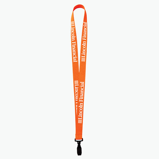 Plan Ahead & Save 3/4 Polyester Lanyard w/Plastic Bulldog Clip