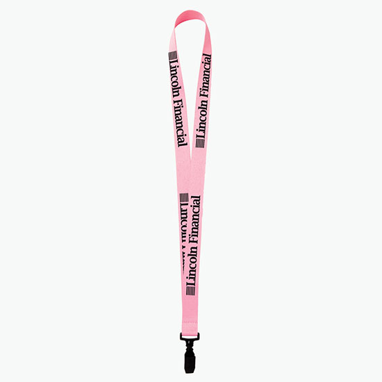 Plan Ahead & Save 3/4 Polyester Lanyard w/Plastic Bulldog Clip