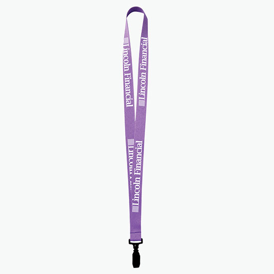 Plan Ahead & Save 3/4 Polyester Lanyard w/Plastic Bulldog Clip