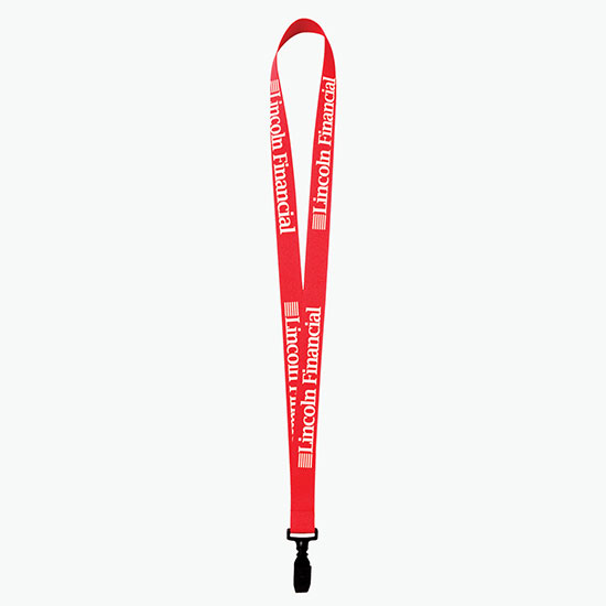 Plan Ahead & Save 3/4 Polyester Lanyard w/Plastic Bulldog Clip