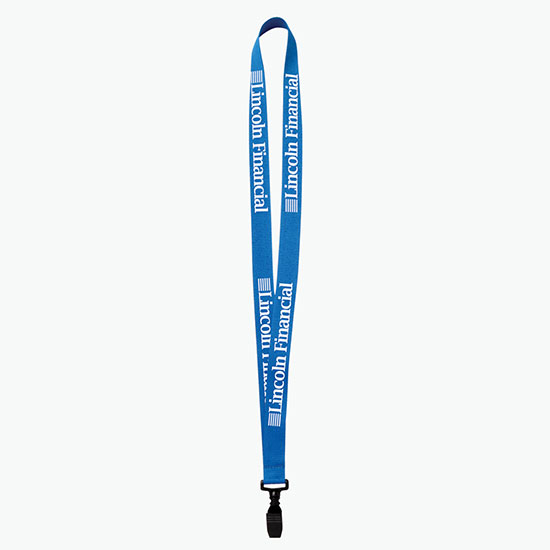 Plan Ahead & Save 3/4 Polyester Lanyard w/Plastic Bulldog Clip