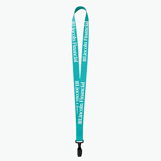 Plan Ahead & Save 3/4 Polyester Lanyard w/Plastic Bulldog Clip