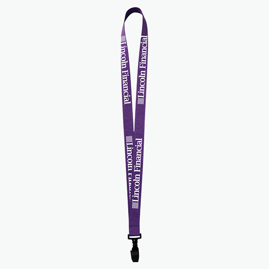 Plan Ahead & Save 3/4 Polyester Lanyard w/Plastic Bulldog Clip