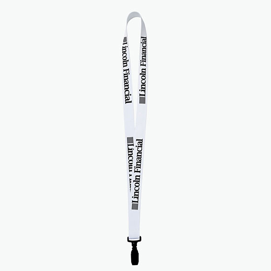Plan Ahead & Save 3/4 Polyester Lanyard w/Plastic Bulldog Clip