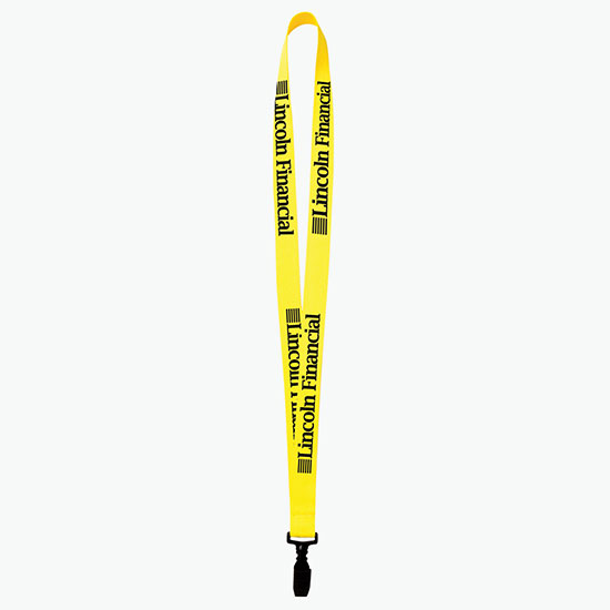 Plan Ahead & Save 3/4 Polyester Lanyard w/Plastic Bulldog Clip