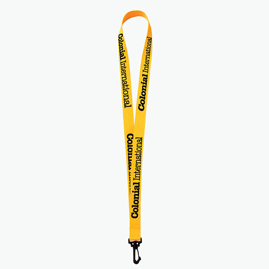 Plan Ahead & Save 3/4 Polyester Lanyard w/Plastic J-Hook