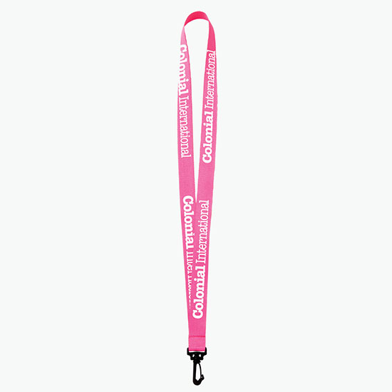 Plan Ahead & Save 3/4 Polyester Lanyard w/Plastic J-Hook