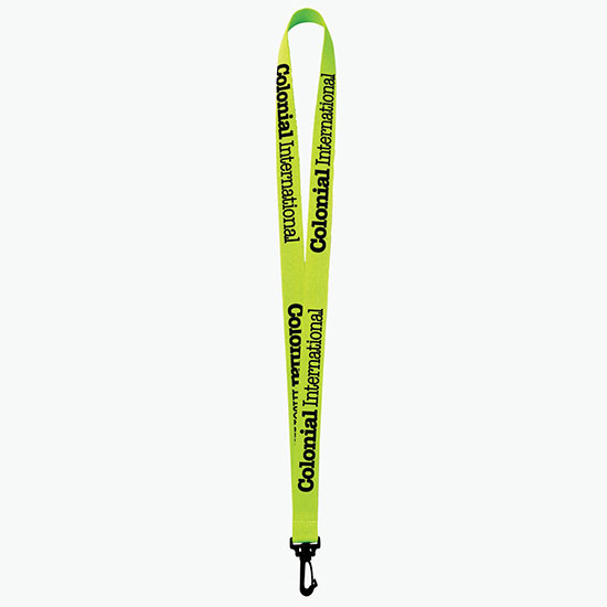 Plan Ahead & Save 3/4 Polyester Lanyard w/Plastic J-Hook