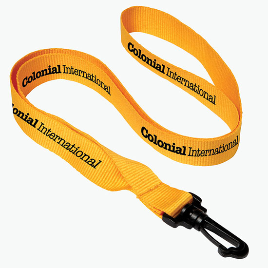 Plan Ahead & Save 3/4 Polyester Lanyard w/Plastic J-Hook