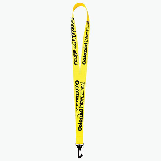 Plan Ahead & Save 3/4 Polyester Lanyard w/Plastic J-Hook