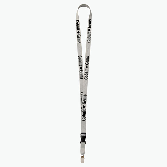 Plan Ahead & Save 5/8 Polyester Lanyard with Buckle Release w/Non-Swivel Bulldog Clip