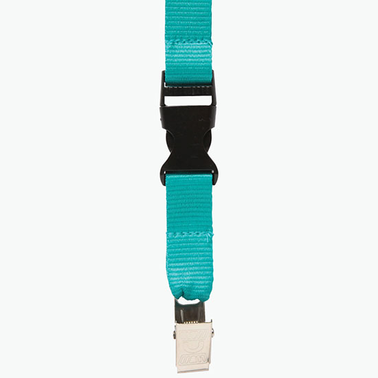 Plan Ahead & Save 5/8 Polyester Lanyard with Buckle Release w/Non-Swivel Bulldog Clip