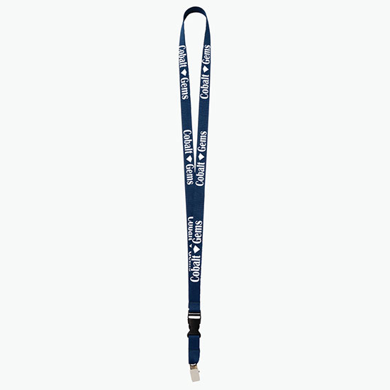 Plan Ahead & Save 5/8 Polyester Lanyard with Buckle Release w/Non-Swivel Bulldog Clip