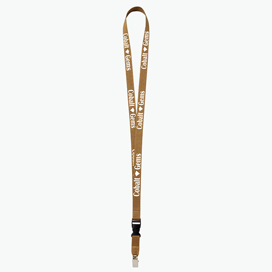 Plan Ahead & Save 5/8 Polyester Lanyard with Buckle Release w/Non-Swivel Bulldog Clip