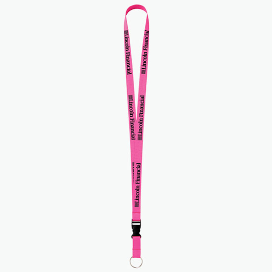 Plan Ahead & Save 5/8 Polyester Lanyard with Buckle Release w/Key Ring