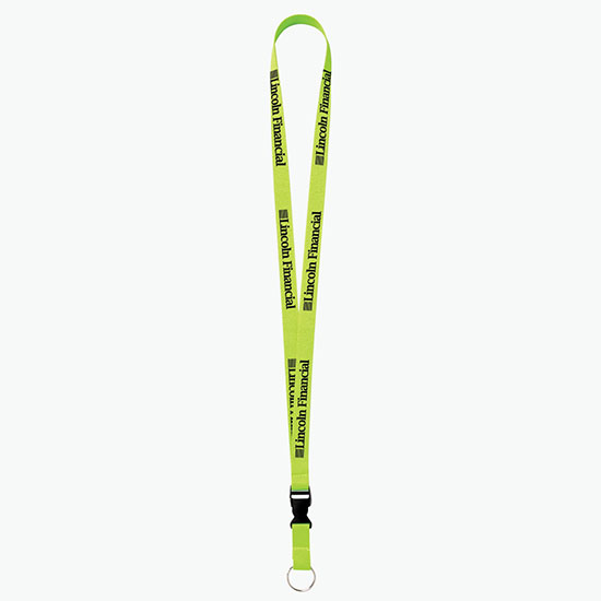 Plan Ahead & Save 5/8 Polyester Lanyard with Buckle Release w/Key Ring