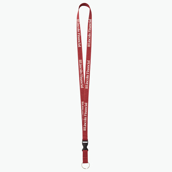 Plan Ahead & Save 5/8 Polyester Lanyard with Buckle Release w/Key Ring