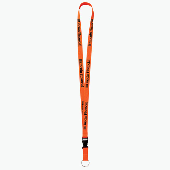 Plan Ahead & Save 5/8 Polyester Lanyard with Buckle Release w/Key Ring