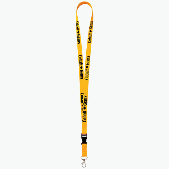 Plan Ahead & Save 5/8 Polyester Lanyard with Buckle Release w/Lobster Claw